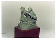 Maqueta da estátua do Monumento aos Perseguidos.