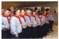 Grupo de cante alentejano na inauguração da exposição "Fernando Lopes-Graça: Marchas, Danças e Canções" na Oficina da Cultura.