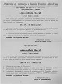 Convocatória da Assembleia Geral.