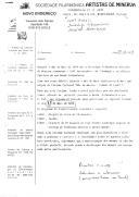 Correspondência recebida.