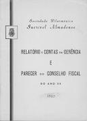 Relatório de Contas, 1982.