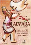 Cartaz de comemoração dos 35 anos do 25 de abril.