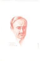 Desenho retratando Augusto de Castro.