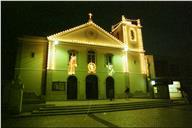 Iluminações de Natal na Igreja Paroquial de São Pedro da Trafaria.