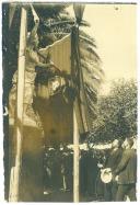 Inauguração do monumento a Maria da Fonte, no Jardim Teófilo Braga, Campo de Ourique, Lisboa.
