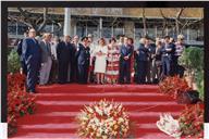 Tribuna com as figuras do concelho nas comemorações do 25 de abril.
