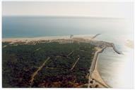 Fotografia aérea do concelho de Almada.