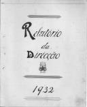Relatório de Contas, 1932.