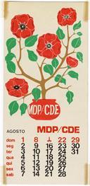 Calendário MDP Agosto.
