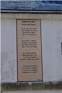 Azulejo com poema sobre o Forno de Cima, no Pragal.