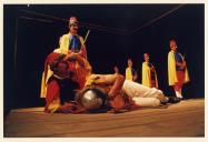 Cena da peça de teatro "Auto da Floripes".