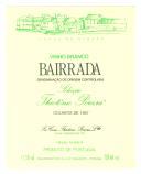 Rótulo de vinho branco Bairrada, colheita de 1997, Selecção Theotónio Pereira.