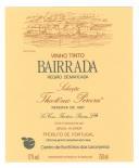 Rótulo de vinho tinto Bairrada, reserva de 1987, Selecção Theotónio Pereira.