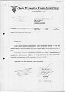 Correspondência recebida.