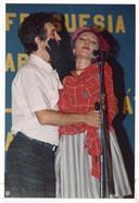 Atriz Linda Silva e ator Carlos Areia.